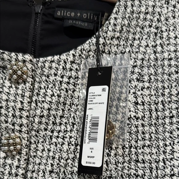 Alice + Olivia Tweed Jumpsuit - Picture 5 of 7